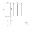 Lixeira Inox Luz Slim Acabamento Acetinado 5,5 L 94540029 - Tramontina - vista 2