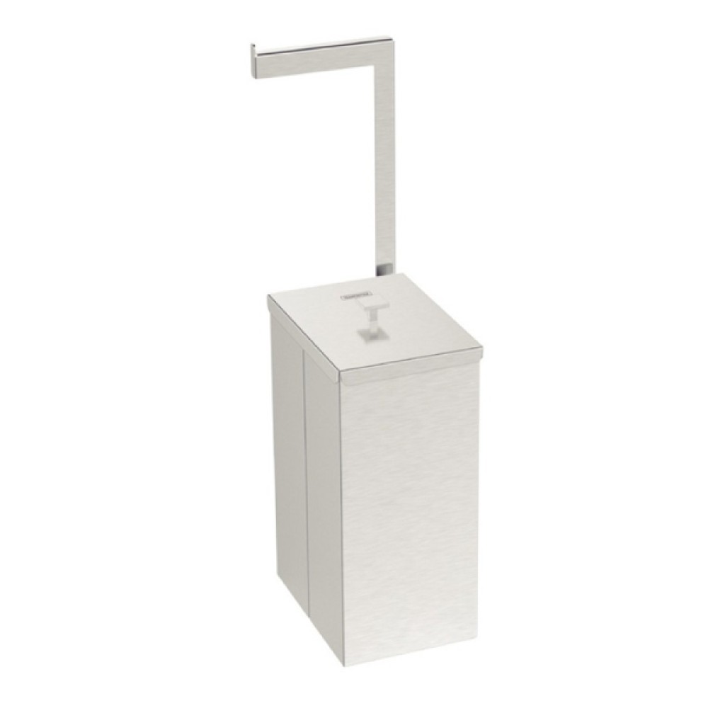 Lixeira Luz Slim em Aço Inox 5,5 L Suporte para Papel Higiênico 94540059 - Tramontina