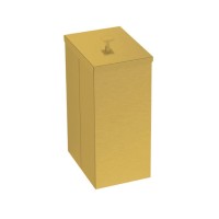 Lixeira Tramontina Luz Slim em Aço Inox Acabamento Acetinado Revestimento Gold 5,5 L 94540071