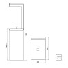 Lixeira Luz Slim em Aço Inox Acabamento Acetinado Revestimento Black Matte Suporte para Papel Higiênico 5,5 L 94540082 - Tramontina - vista 2