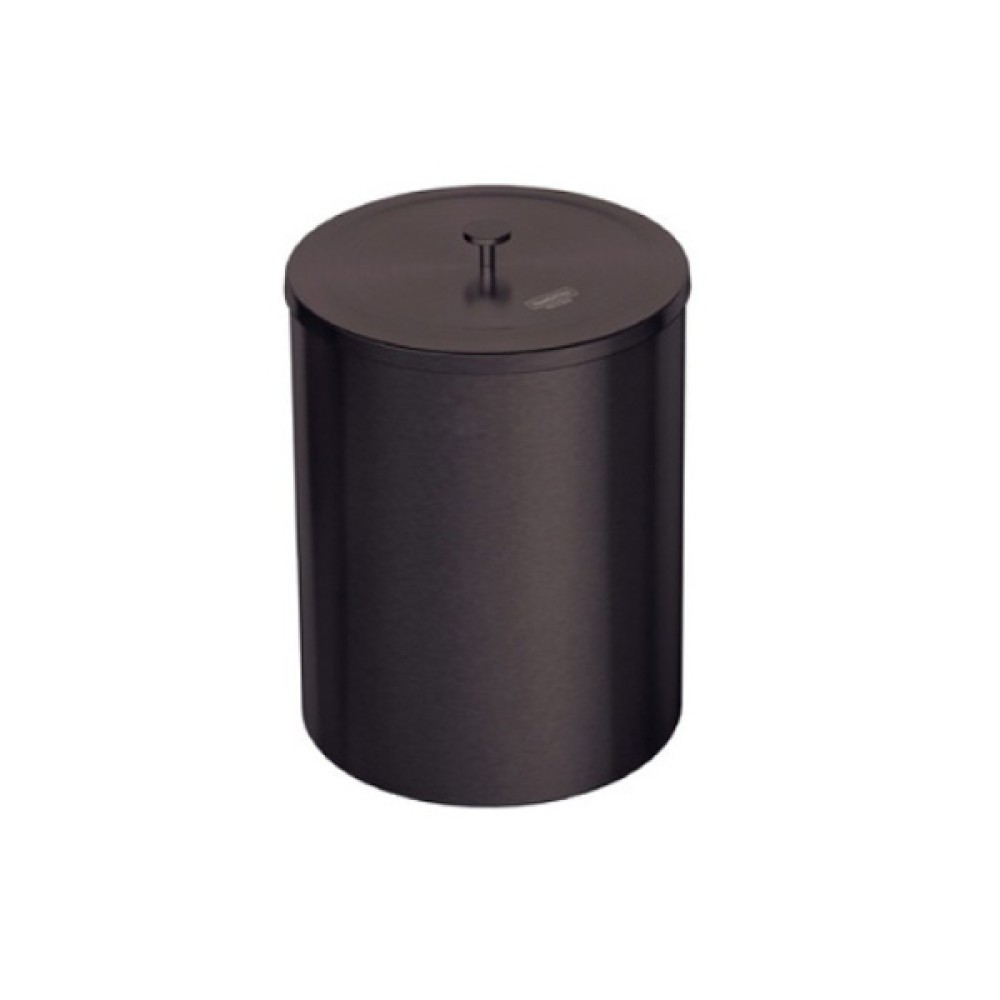 Lixeira Útil em Aço Inox Acabamento Acetinado revestimento especial a base verniz Black Matte 5 L 94540084 - Tramontina