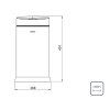 Lixeira Smart Automática Sensor em Aço Inox Acabamento Acetinado 12 L 94543112 - Tramontina - vista 2