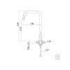 Torneira Bancada Angolare em Aço Inox sistema anti-gotejamento 94520020 - Tramontina - vista 2