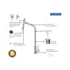 Torneira Versa em Aço Inox Bica Articulada 94520024 - Tramontina - vista 3