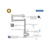 Monocomando Flexion em Aço Inox Acabamento Escovado 94520026 - Tramontina - vista 3