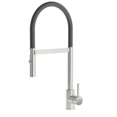 Misturador Monocomando Versatile Black em Aço Inox com Mangueira de Silicone Preto 94520034