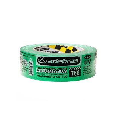 Fita Crepe Automotiva Verde Anti UV 766 24mm x 50m Adelbras