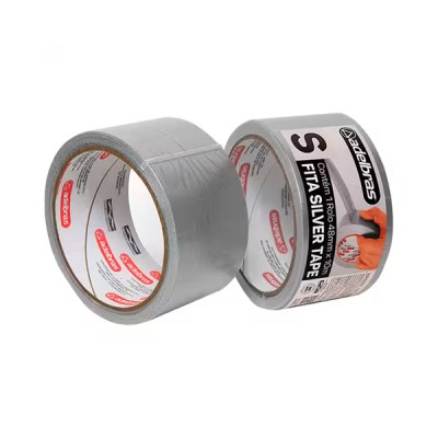 Fita Multiuso Reforçada Silver Tape Prata 48mmx10m - Adelbras