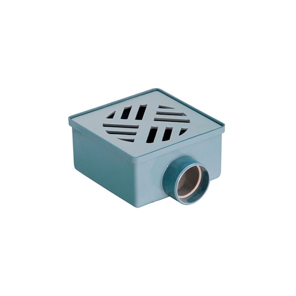 Ralo Sifonado Quadrado Dn 100 X 52 X 40 Gr Alumínio 10342 - Amanco