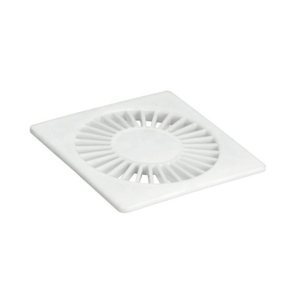 Grelha Quadrada Radial Dn 150 Branca 12311 - Amanco