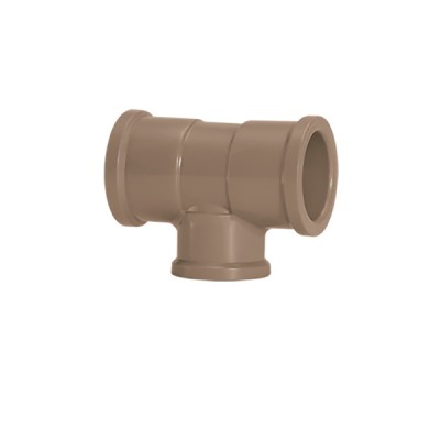 Tê Redução PVC Soldável 85mm x 75mm para Água Fria 17853