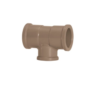 Tê Redução PVC Soldável 110mm x 60mm para Água Fria 17854