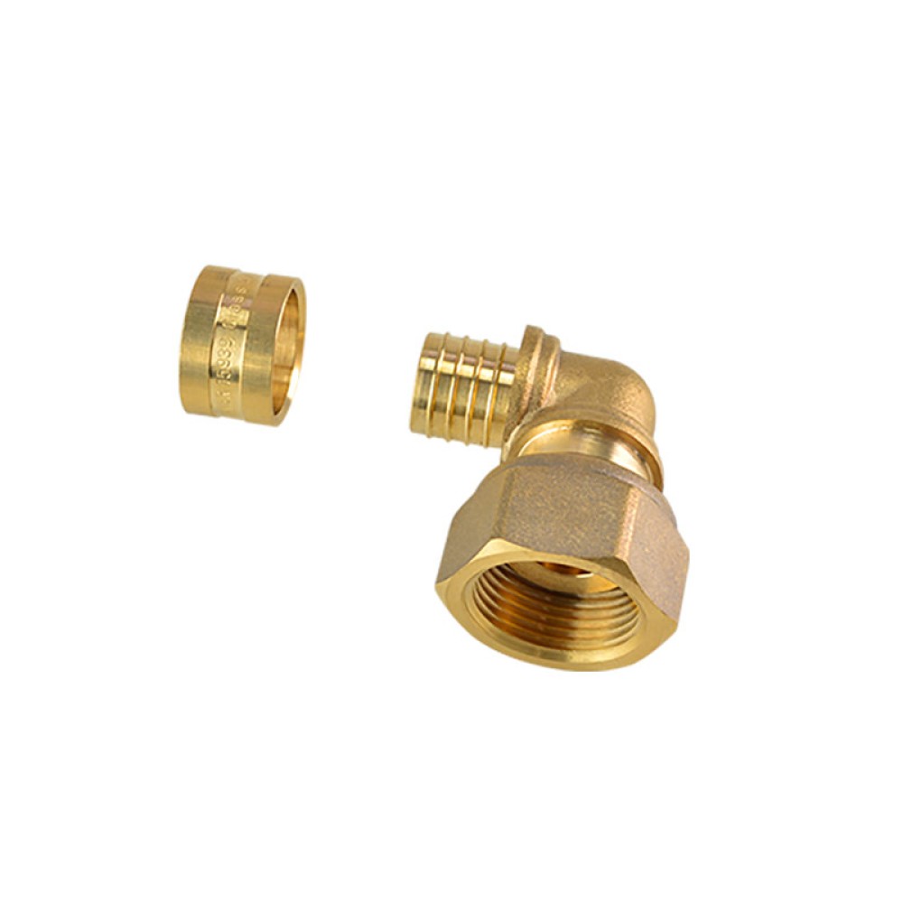 Joelho Fêmea Móvel Metálico Dn 20 X 3/4 Água Quente PEX 18267 - Amanco