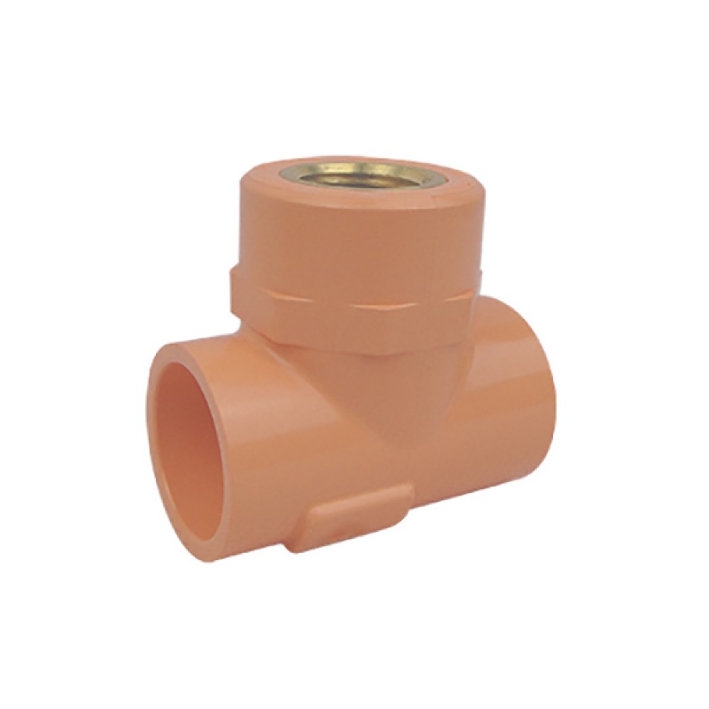 Tê F/F/F Adaptador Para Bico Npt 1 X 1/2 incêndio CPVC 19096 - Amanco