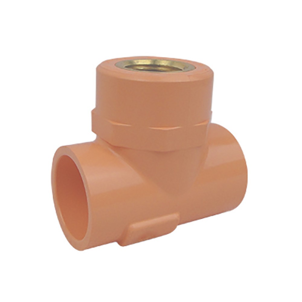 Tê F/F/F Adaptador Para Bico Npt 1.1/4 X 1/2 incêndio CPVC 19097 - Amanco