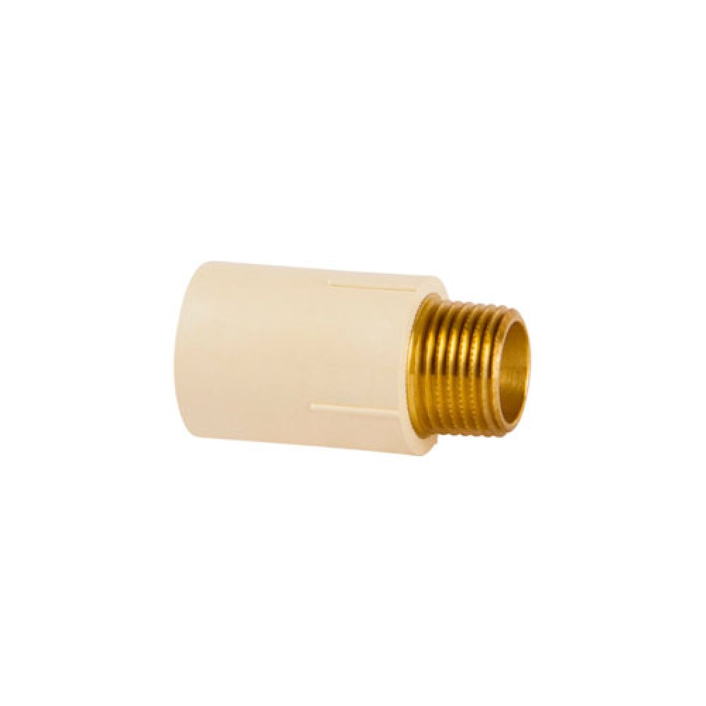Conector Transição Macho Metálico Dn 22 X 1/2 Água Quente Agua Quente Super CPVC 20238 - Amanco