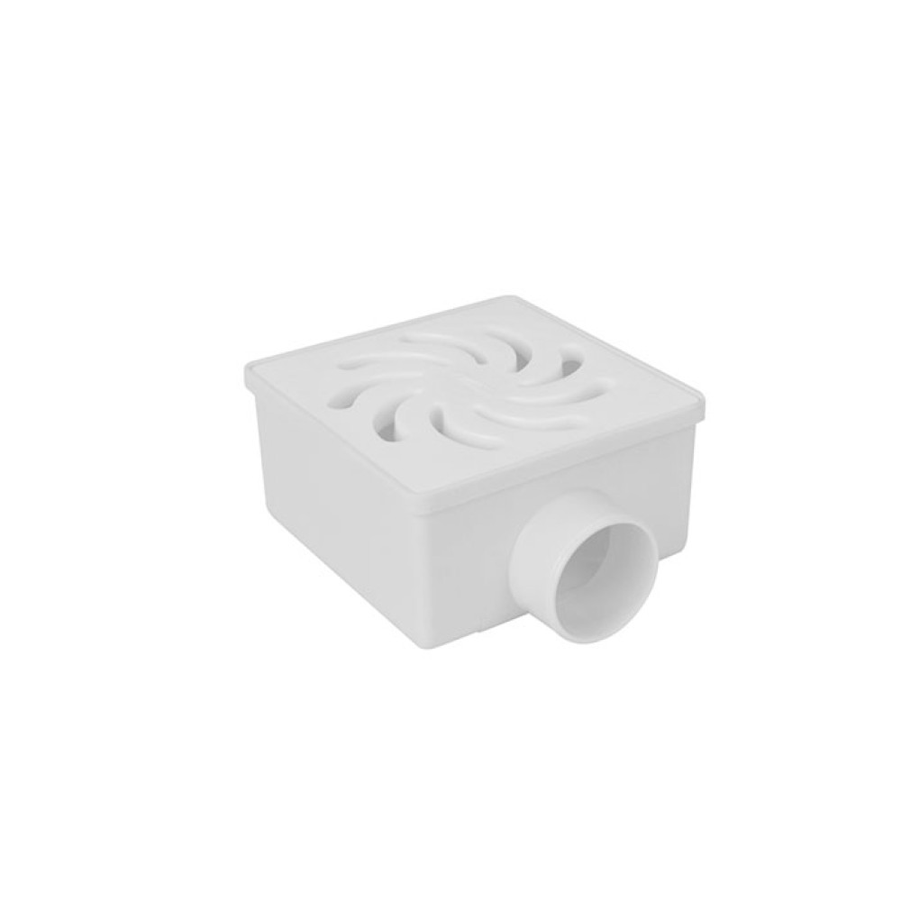 Ralo Sifonado Quadrado Dn 100 X 52 X 40 Gr Cromada 20798 - Amanco