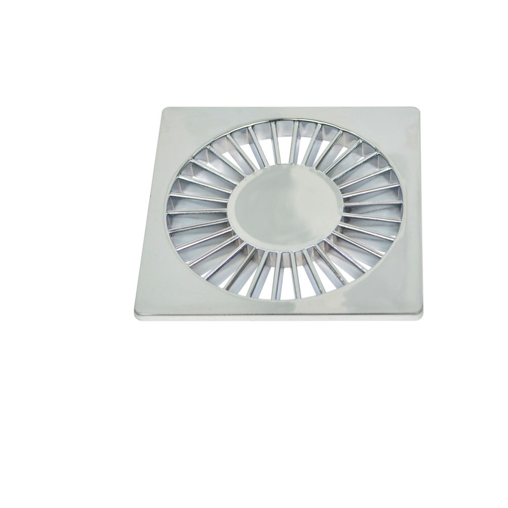 Grelha Quadrada Radial Dn 100 Cromada 90604 - Amanco