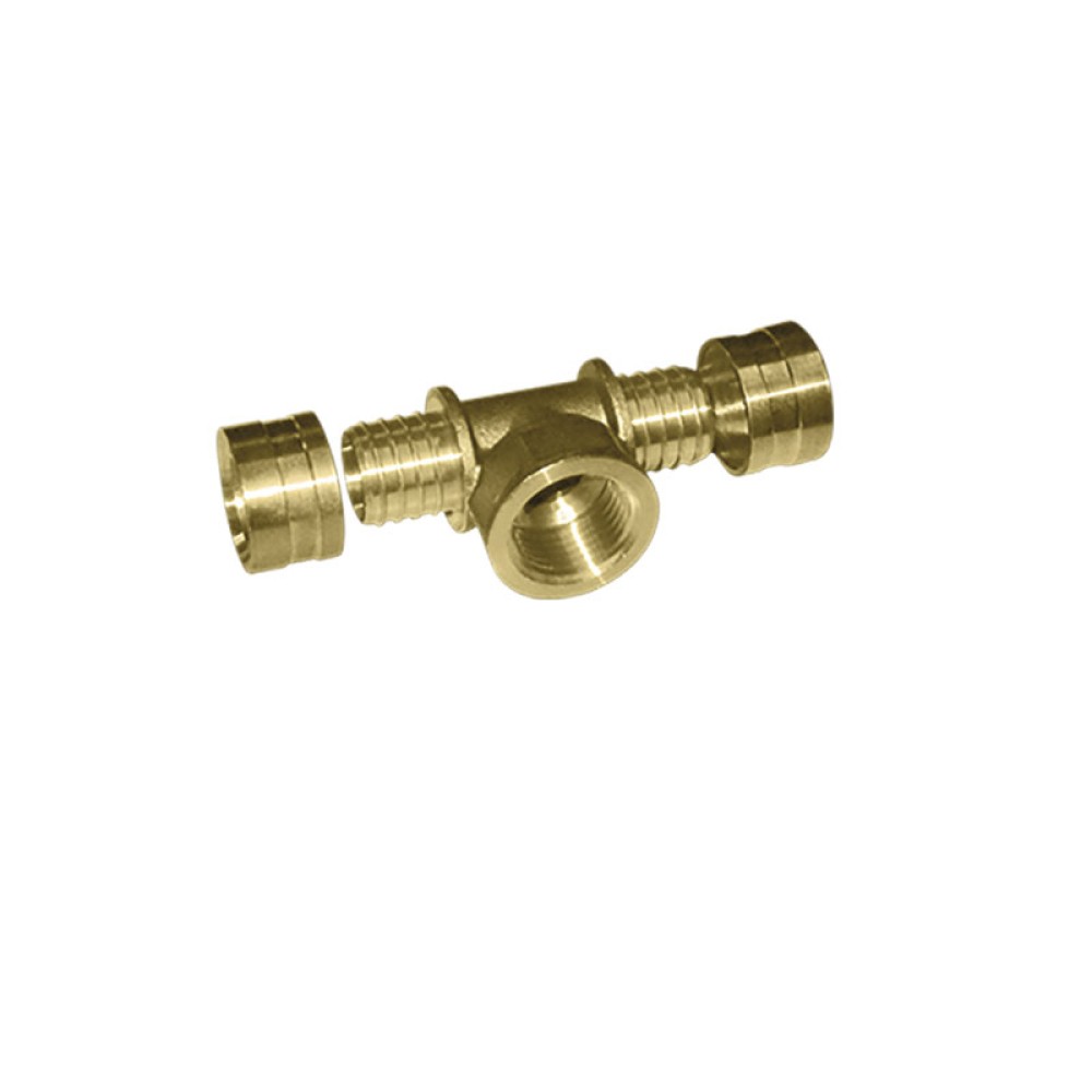 Tê F Terminal Metálico Dn 25 X 3/4 Água Quente PEX 97481 - Amanco