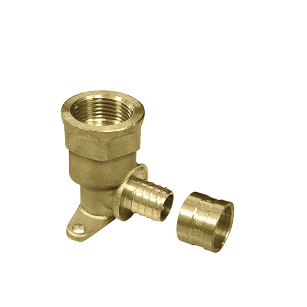 Joelho Rosca Fêmea Base Fixa Longo Dn 20 X 1/2 Água Quente PEX 97492 - Amanco