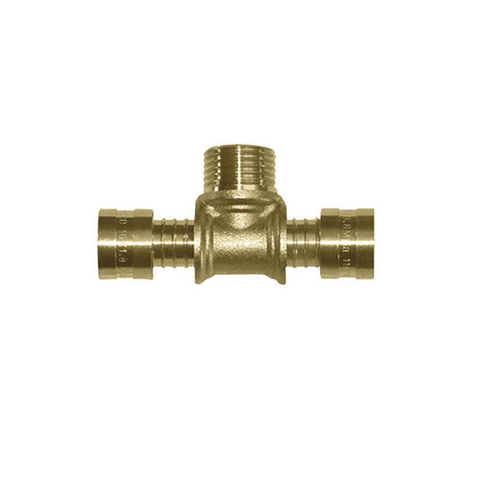Tê M Terminal Metálico Dn 25 X 3/4 Água Quente PEX 97555 - Amanco