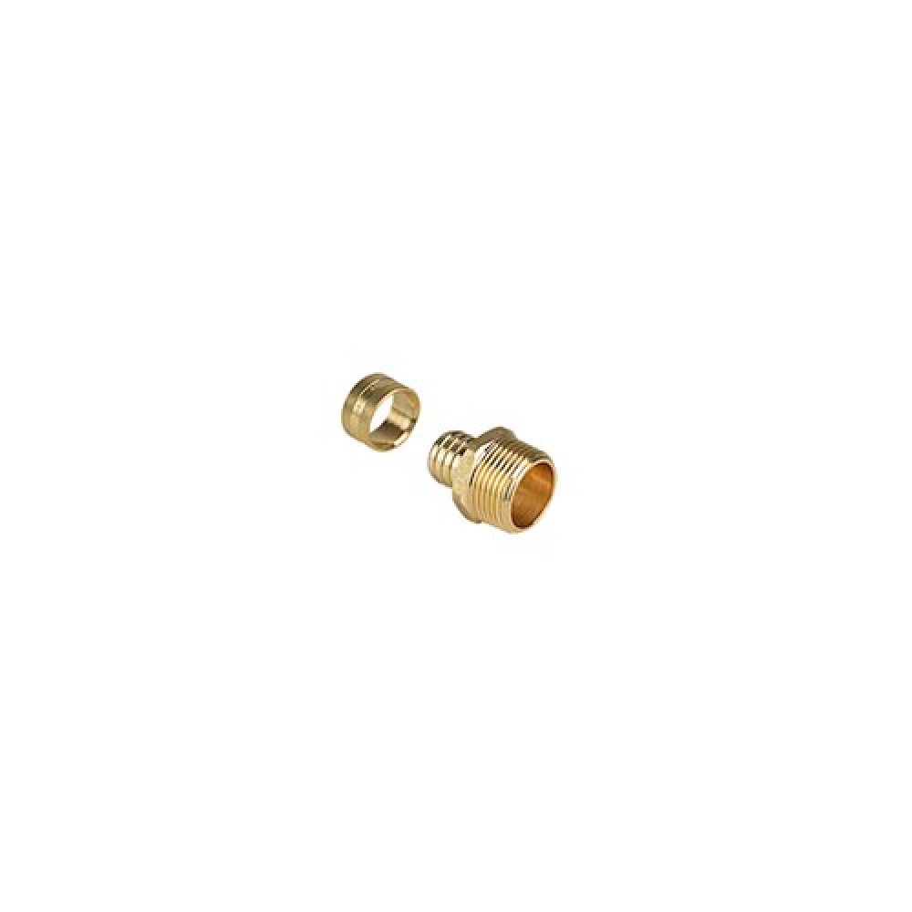 Conector Macho Metálico Dn 25 X 1/2 Água Quente PEX 97557 - Amanco