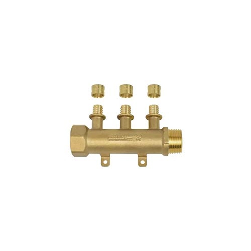 Módulo Distribuição Metálico Aberto 3/4 X Dn 16 3 Saídas Água Quente PEX 98704 - Amanco