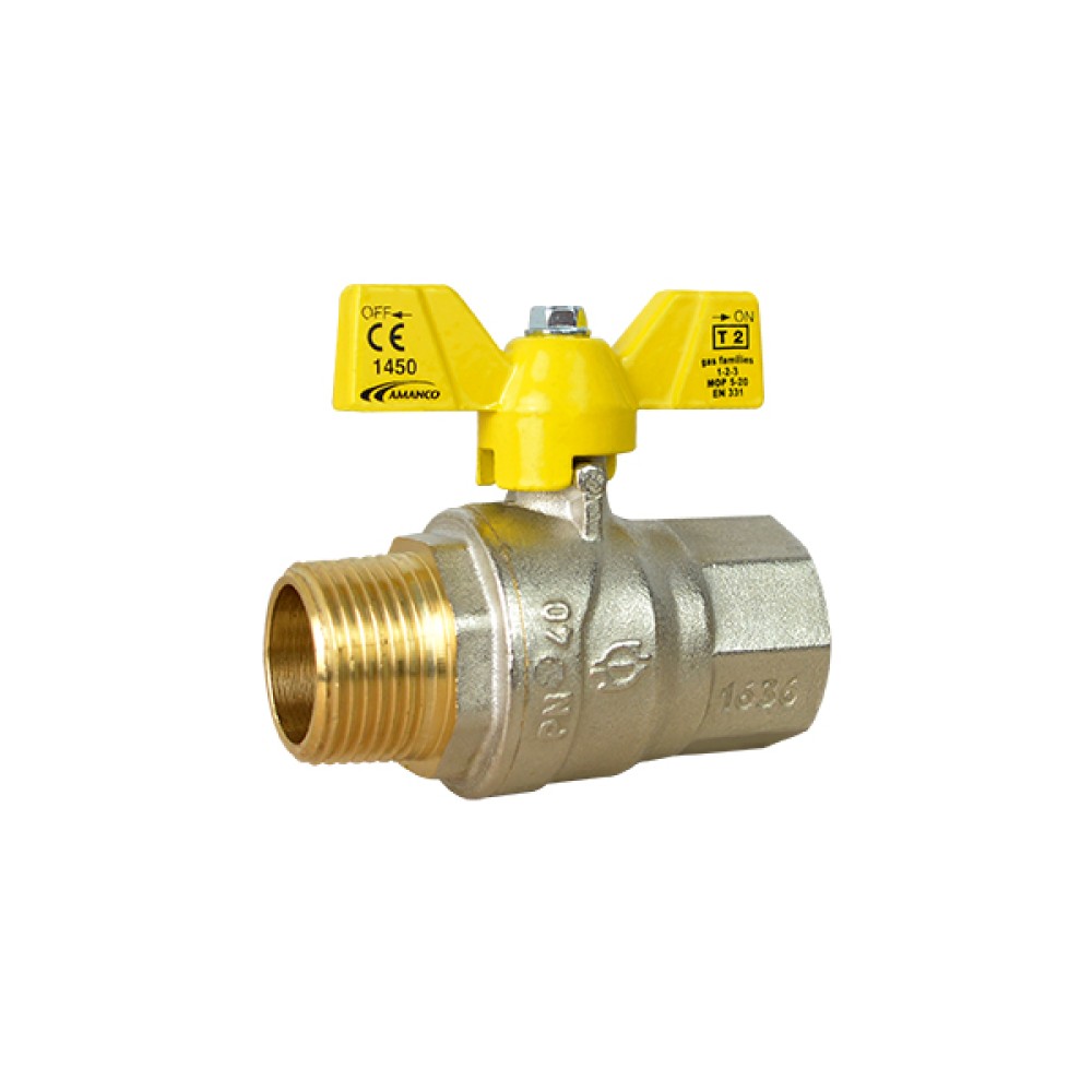 Válvula Esfera M/F Borboleta 3/4 Gás 99448 - Amanco