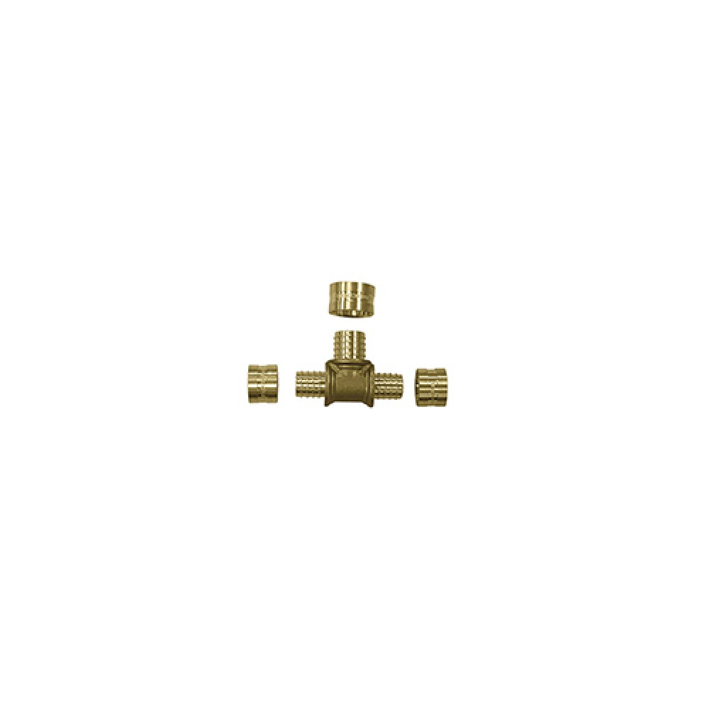 Tê Redução Metálico Dn 25 X 20 X 16 Água Quente PEX 99763 - Amanco