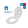 Assento Sanitário Oval Almofadado Perfumado Branco - Astra - vista 3