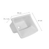 Tanque Plástico Branco 34 litros 55x47x31,1cm - Astra - vista 4