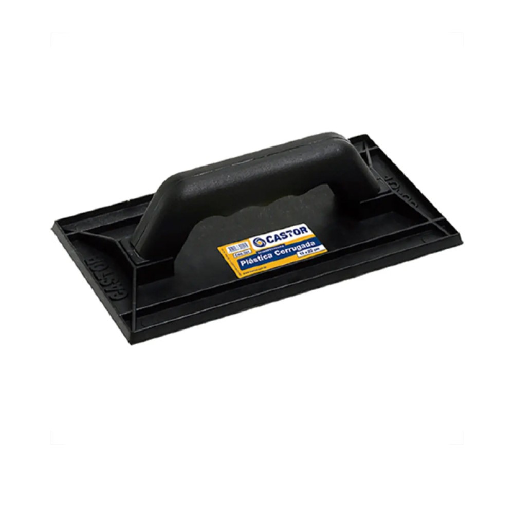 Desempenadeira Plástica PVC Corrugada 12x22cm - Castor