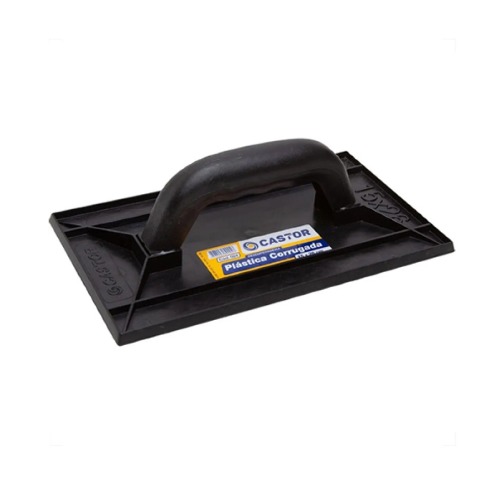 Desempenadeira Plástica PVC Corrugada 15x26cm - Castor