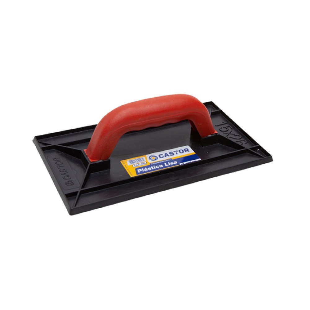 Desempenadeira Plástica PVC Lisa 15x26cm - Castor