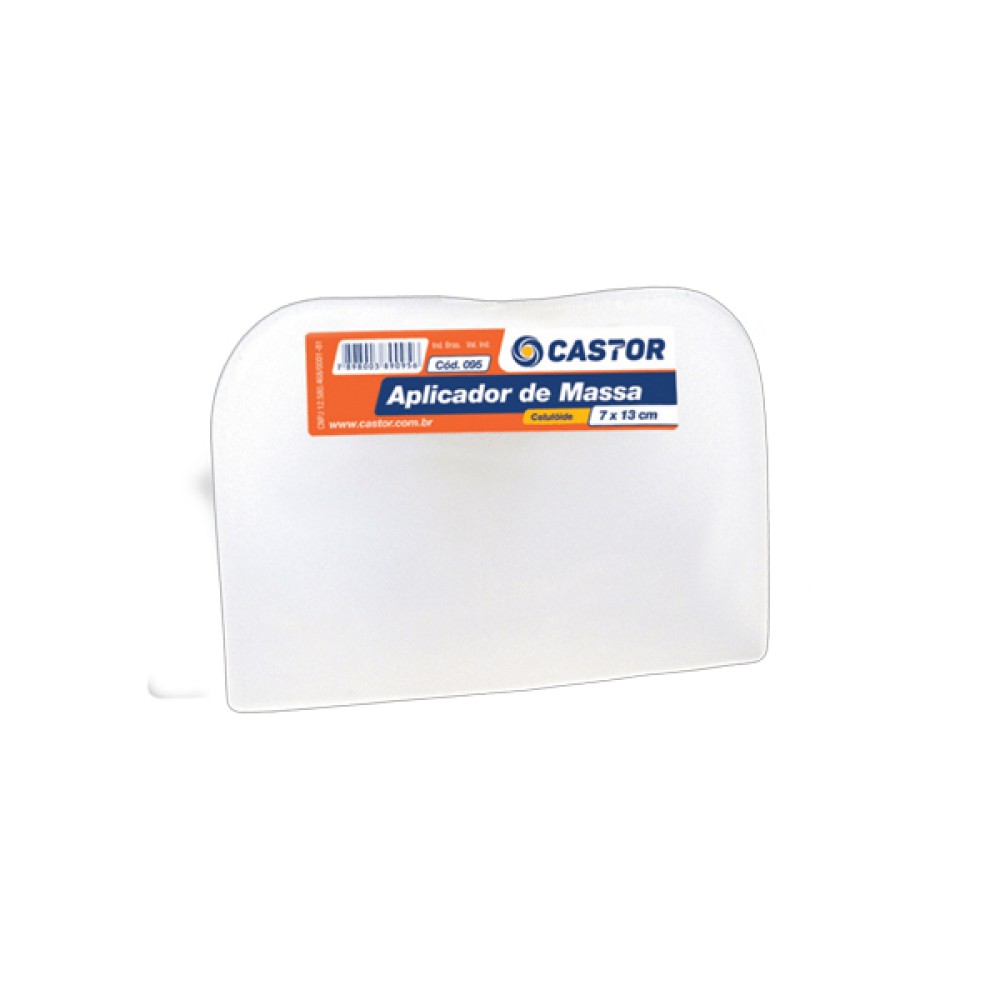 Aplicador de Massa em Celuloide 7x13cm - Castor