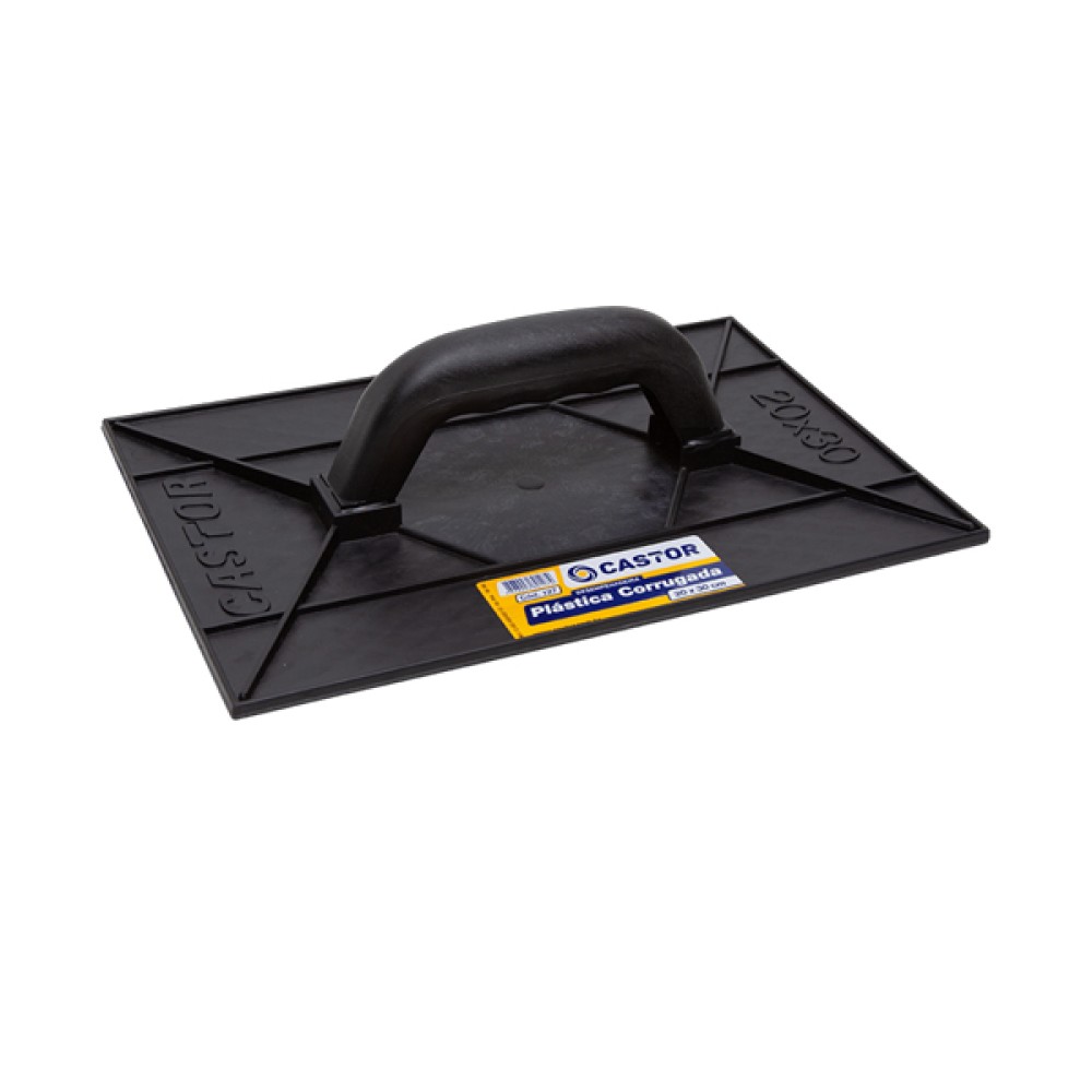 Desempenadeira Plástica PVC Corrugada 20x30cm - Castor