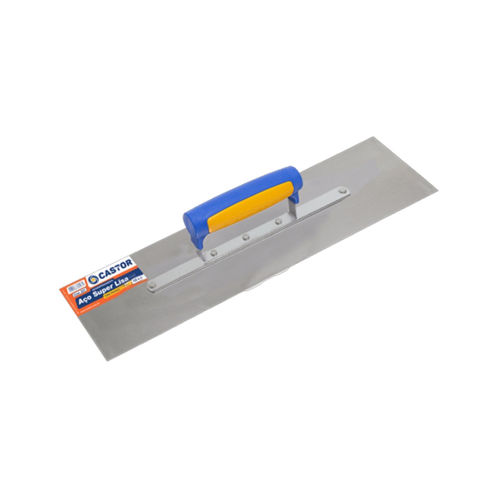 Desempenadeira Super Lisa de Aço Inox 12x40cm - Castor