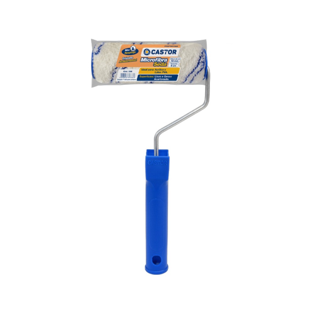 Rolo de Microfibra Seda 9cm - Castor