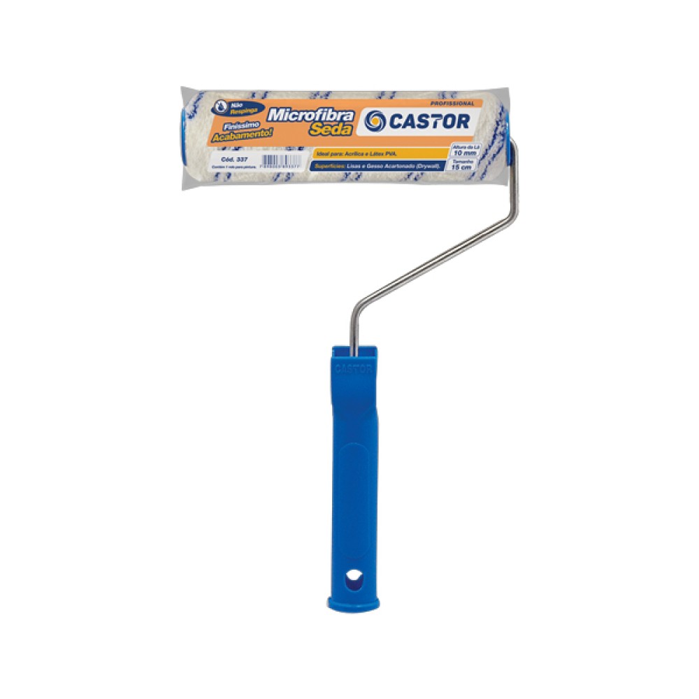 Rolo de Microfibra Seda 15cm - Castor