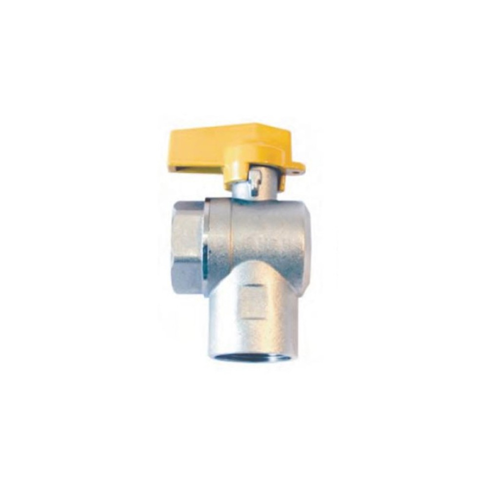 Válvula Esfera Angular para Gás FxF 1” LL1093100 - Emmeti