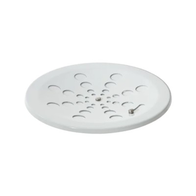 Grelha Redonda Inox Branco Sem Caixilho 10cm Estilmax