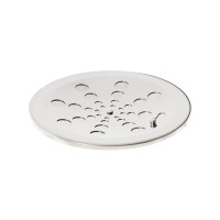 Grelha Redonda Inox Cromada Sem Caixilho 10cm Estilmax