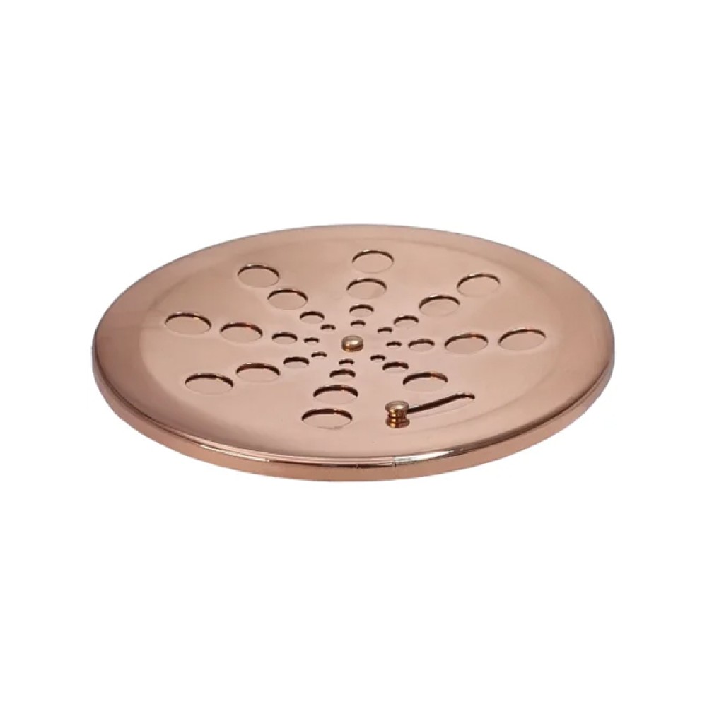 Grelha Redonda Inox Rose Sem Caixilho 10cm - Estilmax