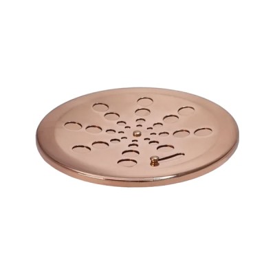 Grelha Redonda Inox Rose Sem Caixilho 10cm Estilmax