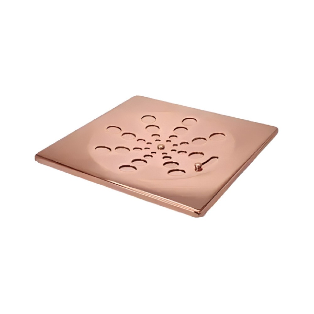 Grelha Quadrada Inox Rose sem Caixilho 10cm - Estilmax