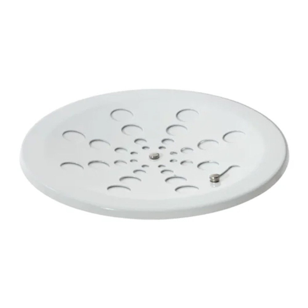Grelha Redonda Inox Branco Sem Caixilho 15cm - Estilmax