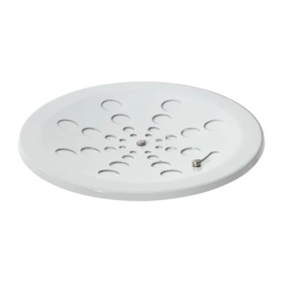 Grelha Redonda Inox Branco Sem Caixilho 15cm Estilmax