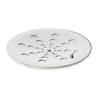 Grelha Redonda Inox Cromada Sem Caixilho 15cm Estilmax