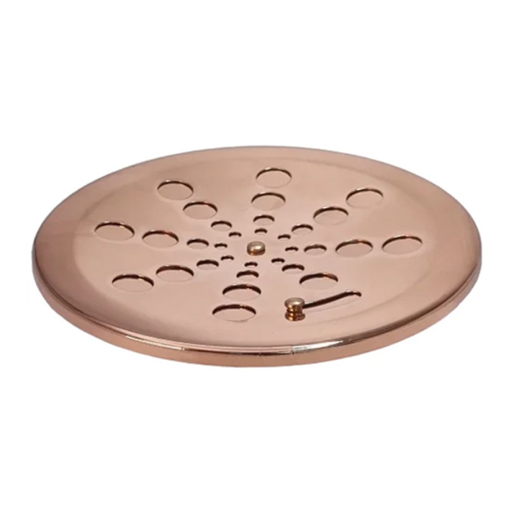 Grelha Redonda Inox Rose Sem Caixilho 15cm - Estilmax