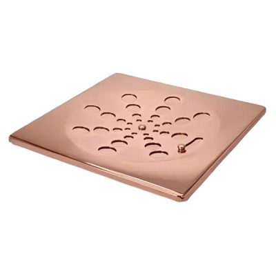Grelha Quadrada Inox Rose sem Caixilho 15cm Estilmax